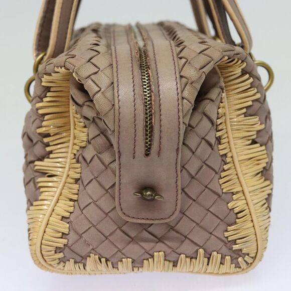Bottega Veneta Intrecciato Hand Bag Leather Beige - Picture 4 of 6